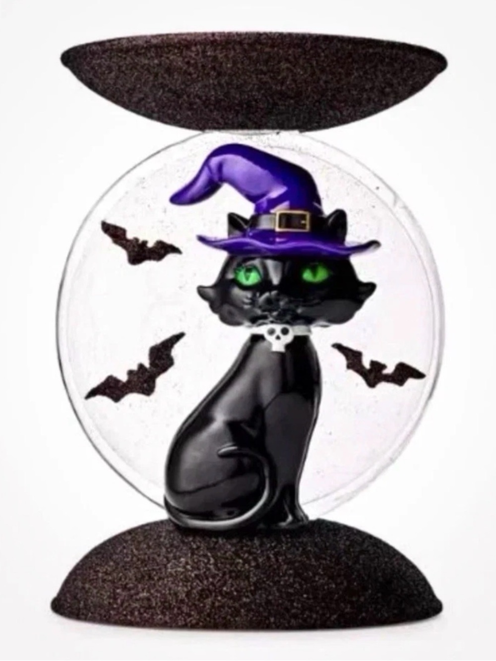 Bath & Body Works Witchy Cat with Light up Moon 3wick Candle Holder - New in box